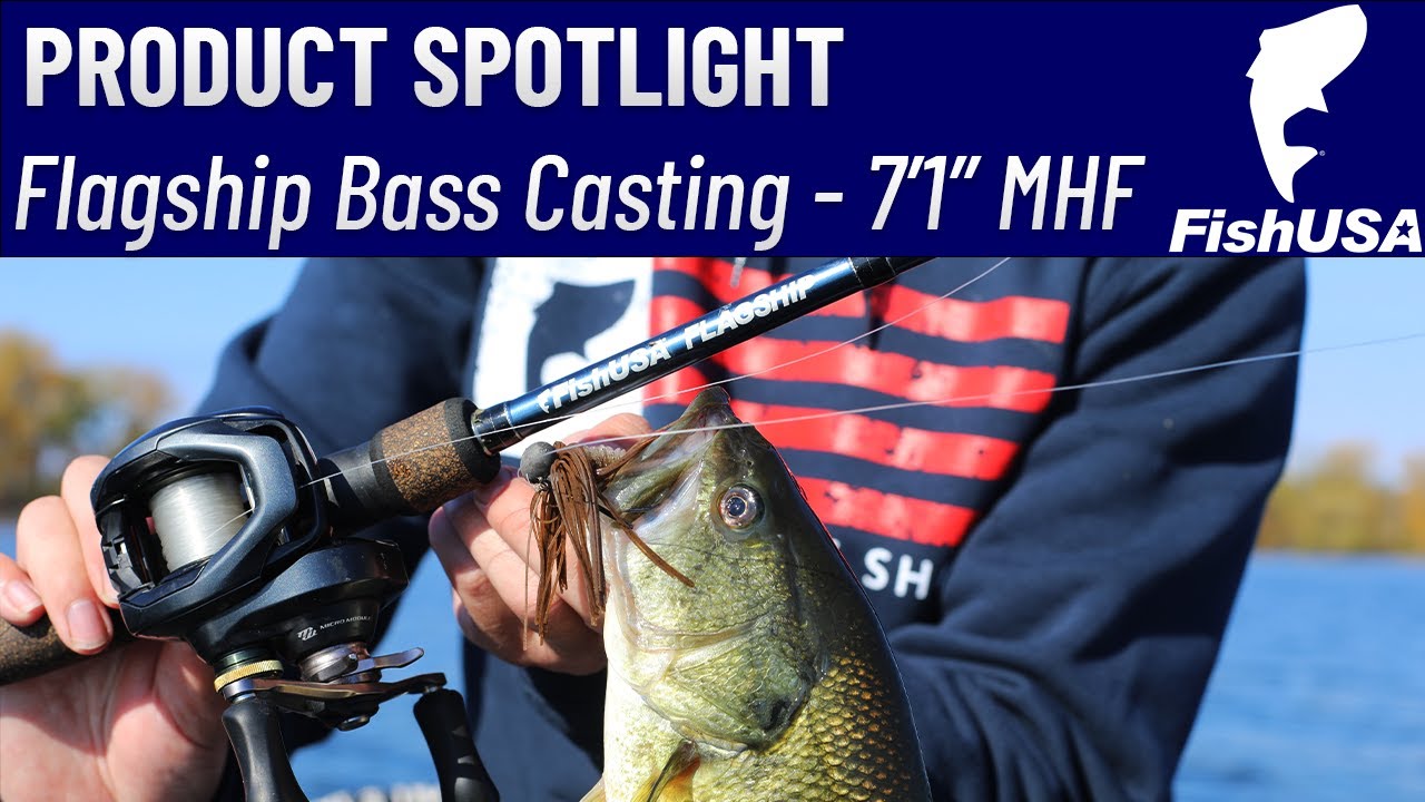 FishUSA Flagship Bass Casting Rod - 7'1 Medium Heavy Fast - When
