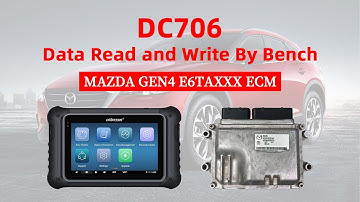 OBDSTAR DC706 Read and Write MAZDA GEN4 E6TAXXX ECM on Bench- EOBDTool.co.uk