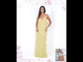 Remi Yellow Maxi Dress - Halter Neck, Open Back &amp; Ruffle Detail