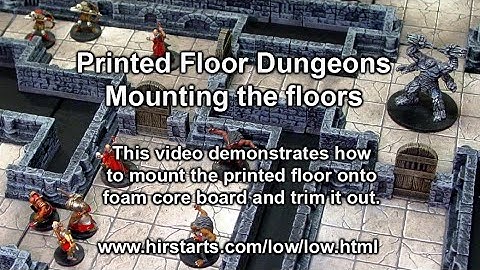 Printed Floor Dungeon - Mounting the Floors