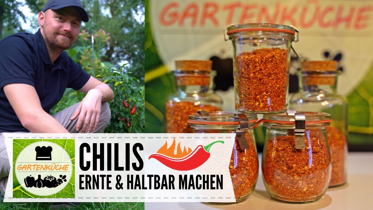 Chilipulver und Chiliflocken selbst herstellen 🌶️🔥