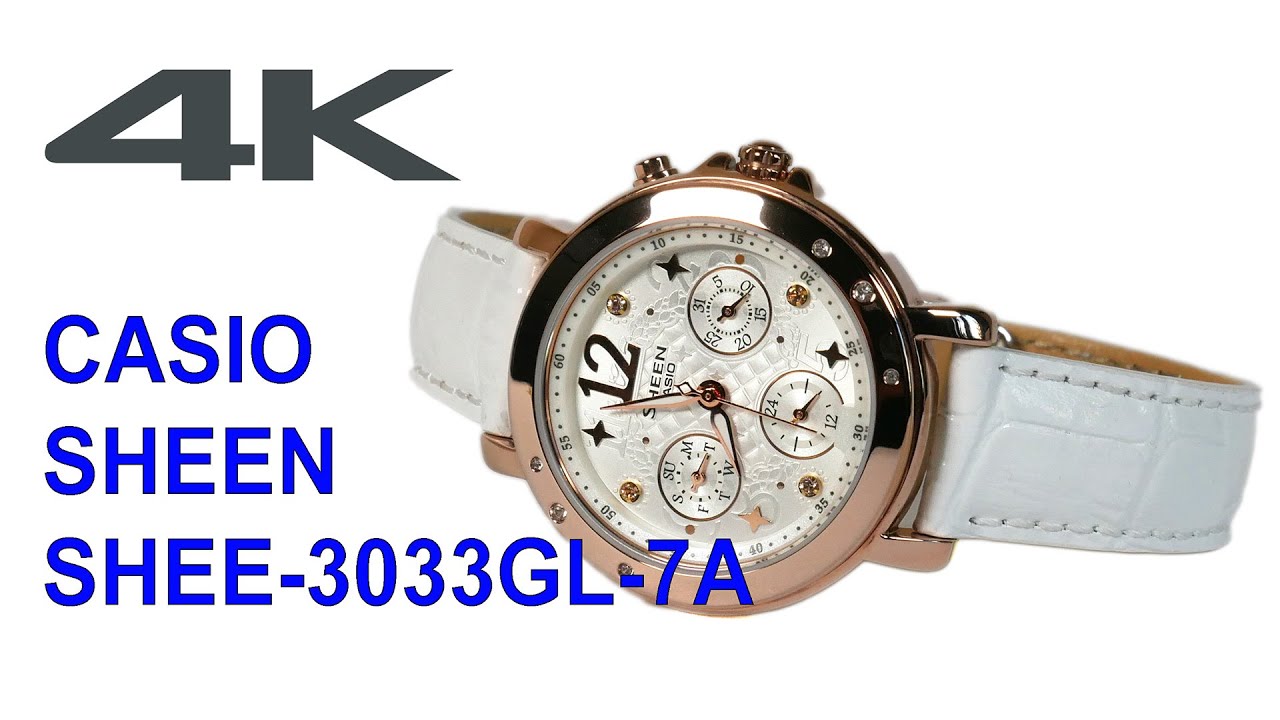 casio sheen blue dial