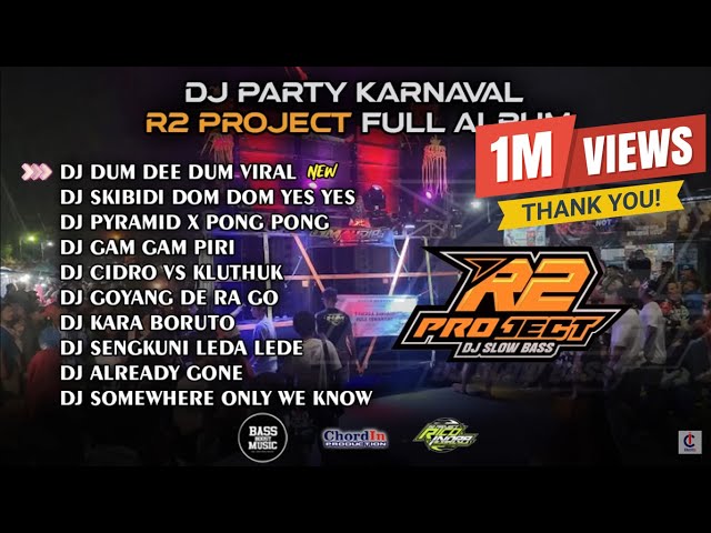 DJ PARTY COCOK BUAT KARNAVAL 🔥 R2 PROJECT FULL ALBUM 🔥 CLEAN AUDIO 🔥 GLERRRR class=