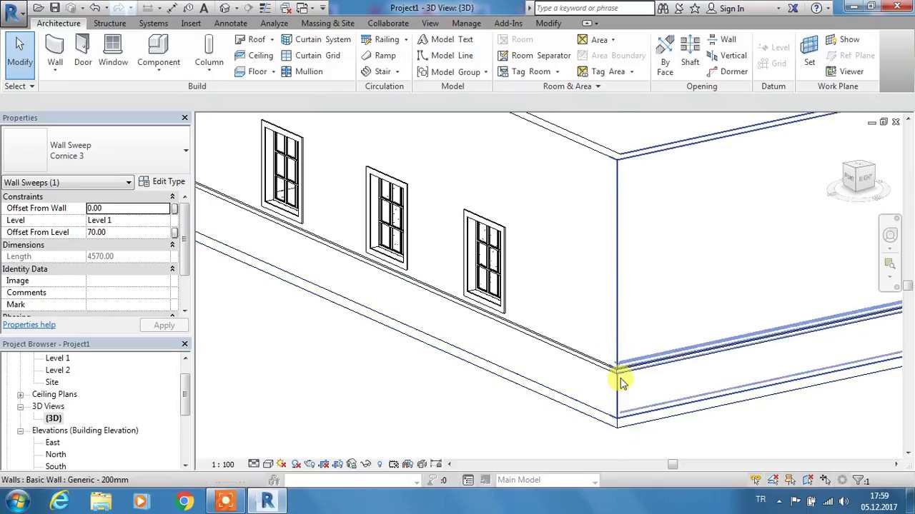 Revit Tutorials [26] Wall Sweep, Reveal // Silme, Fuga YouTube