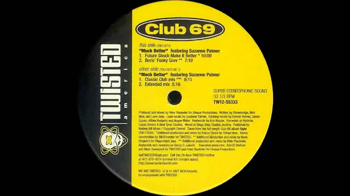 (1997) Club 69 feat. Suzanne Palmer - Much Better [Extended Mix]