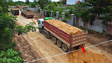 Great!Road Base Building by Expert Bulldozer Operator Perfect push rocks Grading &Compaction Working