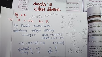 10th Std|ch-2|எண்களும் தொடர்வரிசைகளும்|Euclid division lemma|Numbers& Sequences|Example|Eg 2.2|Tamil