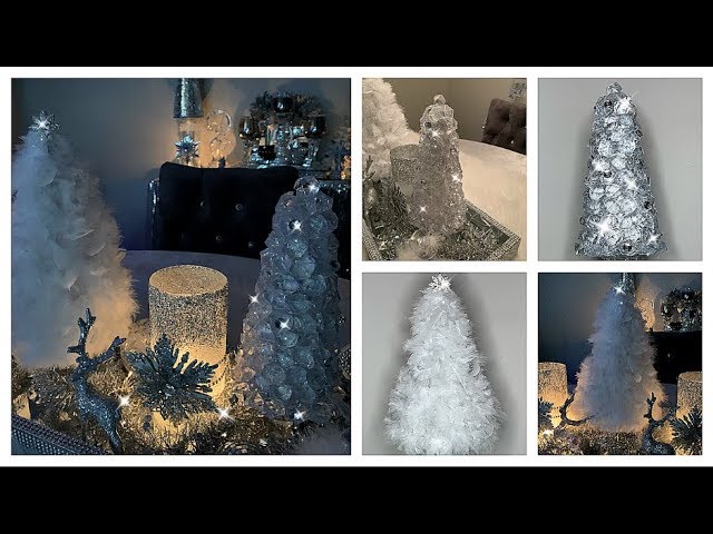 Dollar Tree DIY Glam Crystal Christmas Trees 