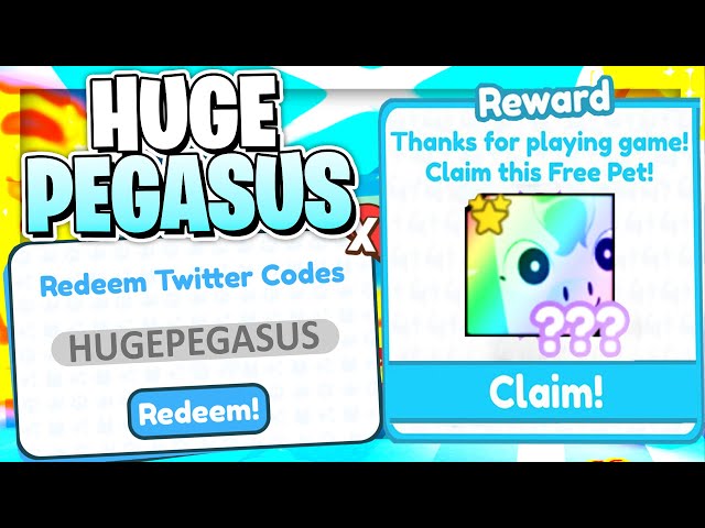 ALL 3 NEW PET SIMULATOR X CODES *HUGE PEGASUS PETS* Pet Simulator