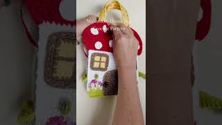 Mushroom House Bag Crochet Pattern | Dollhouse Purse PDF Tutorial