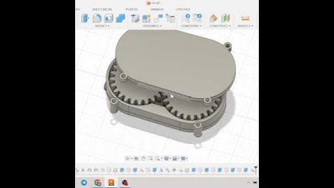 reductor 1:1 in fusion 360 #cad#fusion360#3dmodel