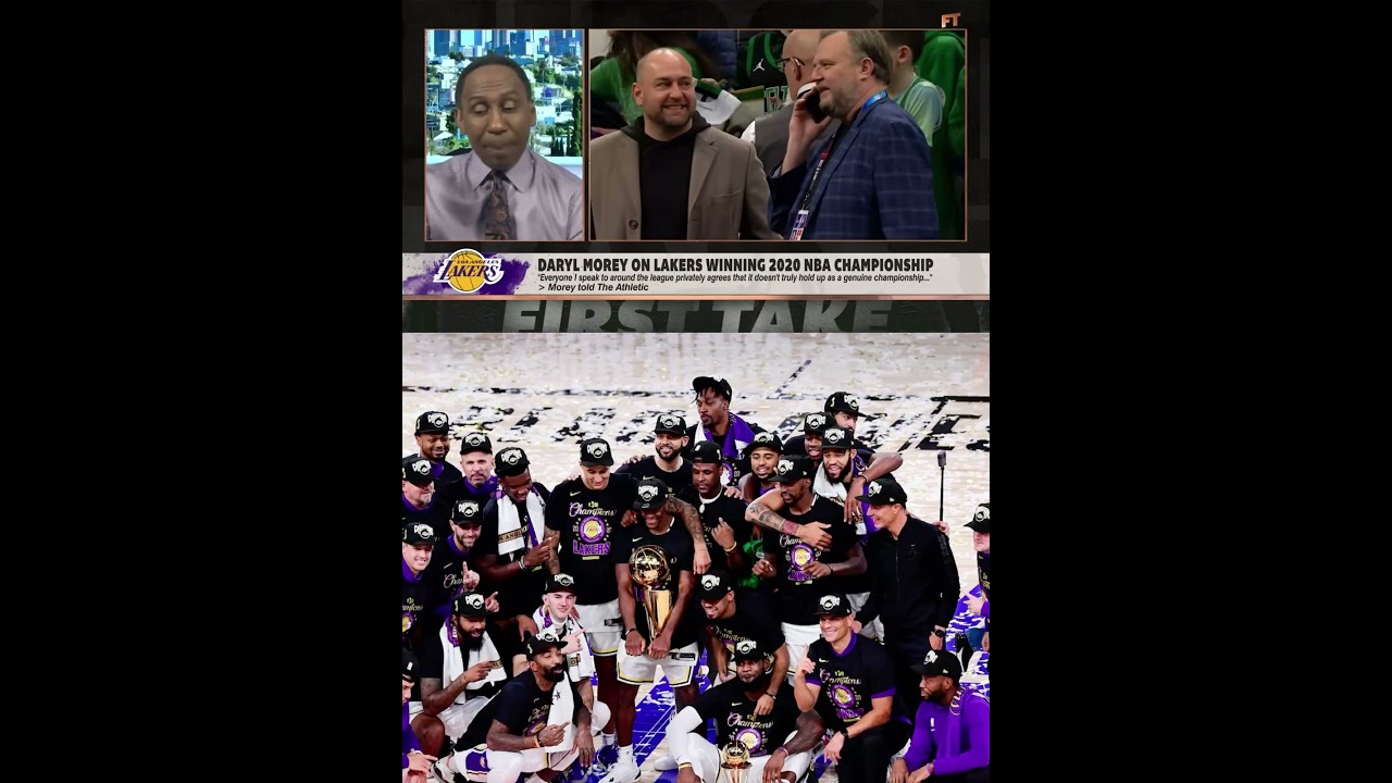 Stephen A Smith Goes Off On Daryl Morey Comments About Lakers Bubble Championship
