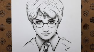 How To Draw Harry Potter 2022 Easy Step By Step Harry Potter Drawing