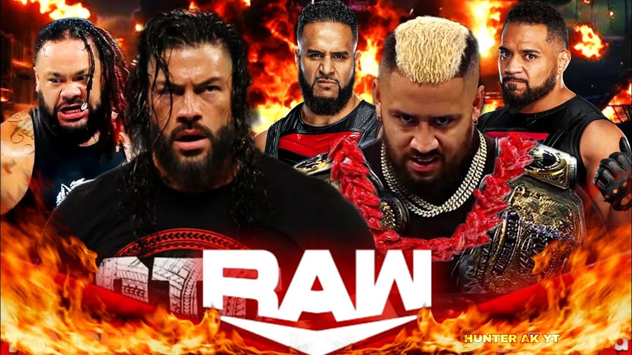 Roman Reigns & Jacob Fatu vs Solo Sikoa & Tonga Brother's WWE RAW Tag Team - FULL MATCH