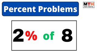 Find 2 percent of 8 (2% of 8)