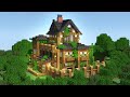 Minecraft - How to Build a LARGE WOODEN HOUSE!              ( SURVIVAL HOUSE TUTORIAL )