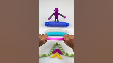 Satisfying Robot Pop Tube #diy #asmr #satisfying #creative #poptubesound  #robot #oddasmr #relaxing