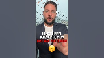 Be Careful of Criminal Defense Attorneys! ⚠️ #shorts