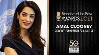 2021 Freedom of the Press Award Winner Amal Clooney