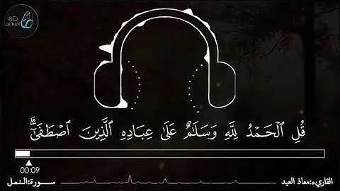 آيات من القرآن الكريم💮بصوت القارئ معاذ العيد💮قل الحمدلله وسلامٌ على عباده الذين اصطفى😌تلاوة هادئة