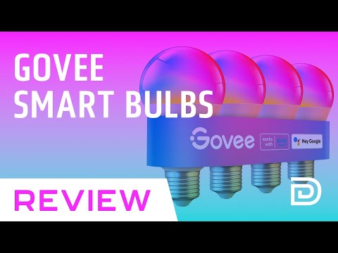 Govee Smart Light Bulbs // RGB LED Dimmable 9W Works With Alexa