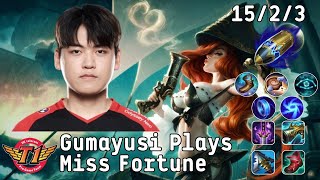 SKT T1 ADC Gumayusi Plays Miss Fortune | Watch a Pro Rank Without Downtime