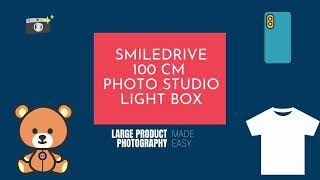 Smiledrive 100cm Photo Studio Light Box Product Photography Portable Soft Box Booth screenshot 1