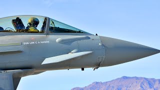 Royal Air Force Eurofighter Typhoon Fighter Aircraft during Red Flag