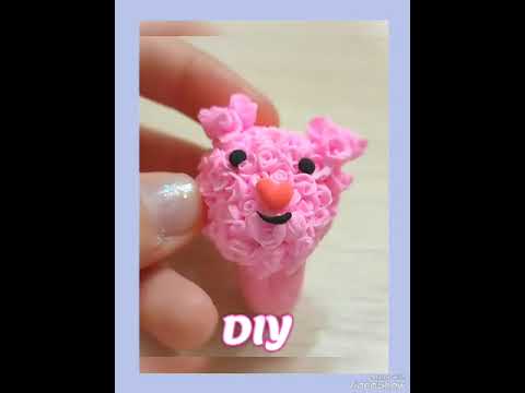 DIY милый мишка из роз🩷*Я его делала 2 дня* #diy #творчество #handmade