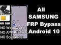 SAMSUNG All Android 10 FRP Bypass New Security NO SIM/NO APK/NO Bluetooth/November 2020 All FRP Tool