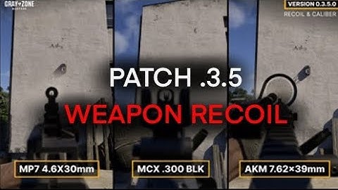 Patch 0.3.5.0 - Huge Weapon Recoil Overhaul 