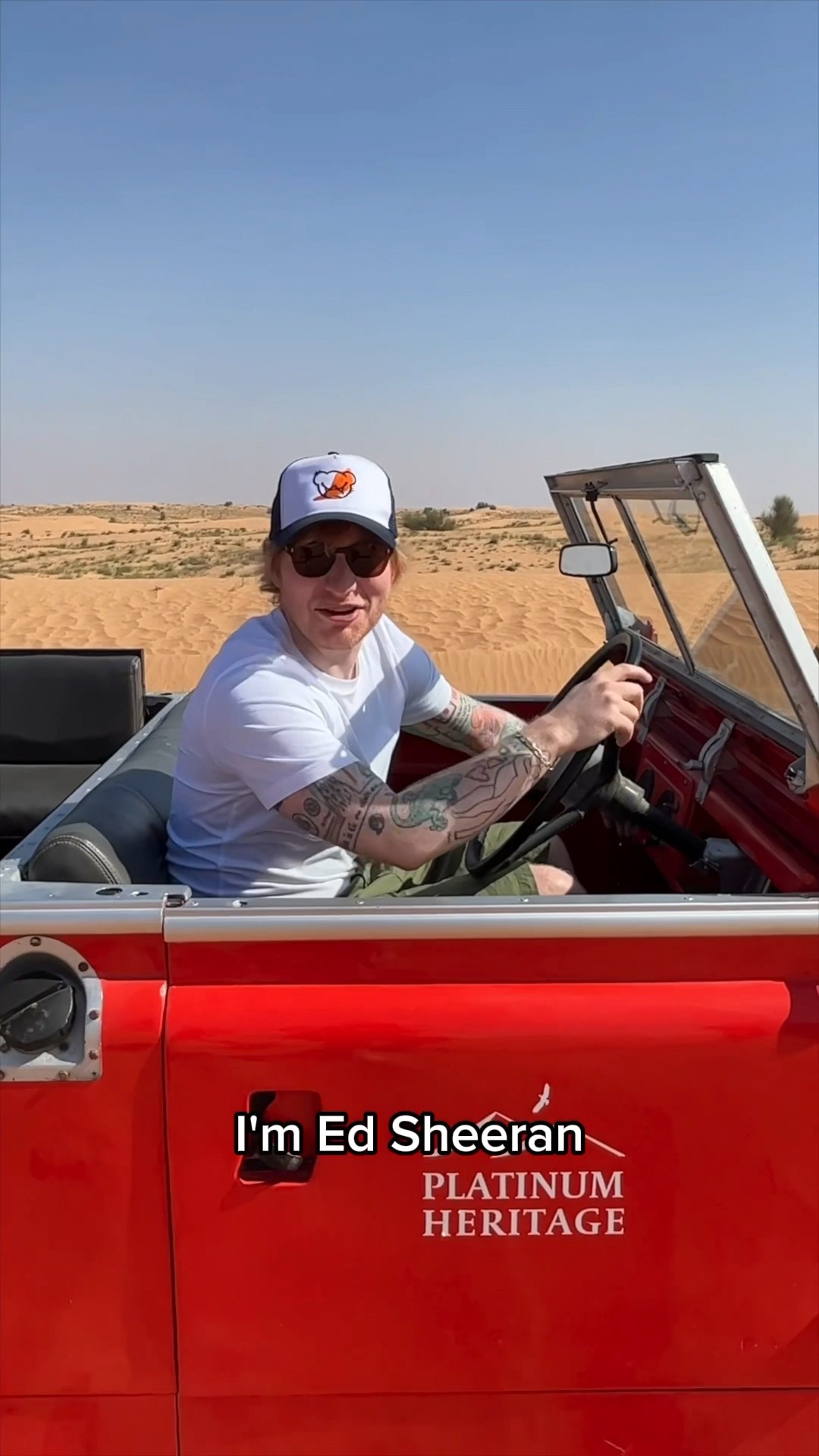 Here’s me in Dubai getting sunburnt