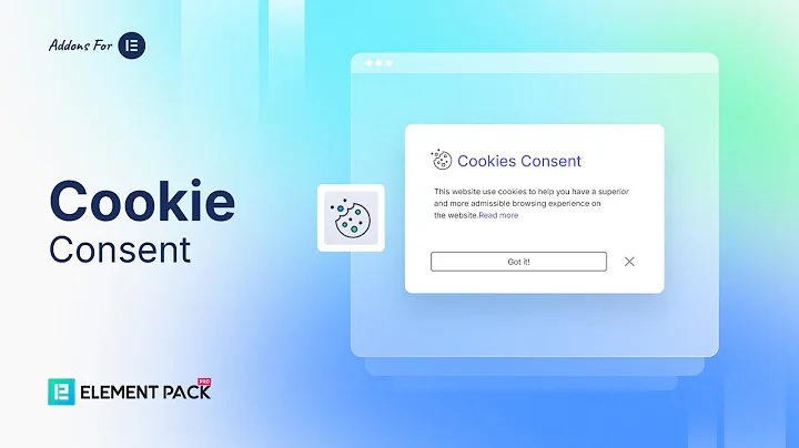 How to Use Cookie Consent Widget by Element Pack in Elementor