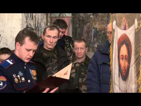 Храм Рождества Христова. Тула. Казаки. Освещение иконы. 07.01.2015