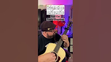 Thumbnail of Fast Car by Tracy Chapman Guitar Tutorial Lesson! #guitar #music #shorts #youtubeshorts #guitarra