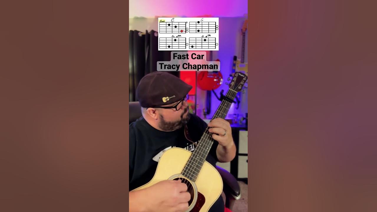 Fast Car by Tracy Chapman Guitar Tutorial Lesson! #guitar #music #shorts #youtubeshorts #guitarra
