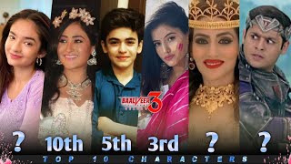 Baalveer And Baalveer Returns Top 10 Popular Characters || Fz Smart News