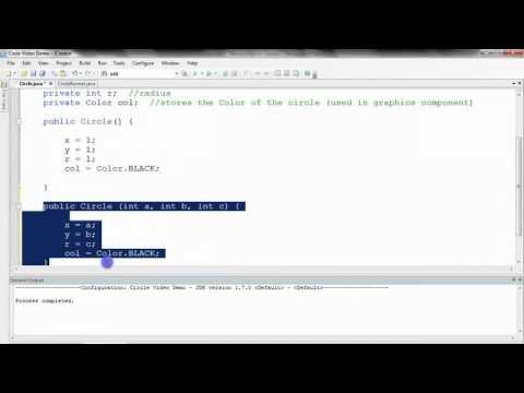 Introduction to Classes 2/8 - Circle Class Design