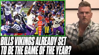 Vikings Beat Bills In Overtime, Possibly The Game Of The Year?! | Pat McAfee Reacts