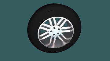 POV-Ray wheel and tyre