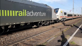 Bingen (Rhein) Stadt Traxx, RB und Railadventure mit Talgo ICE l