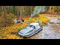 ПЕРВЫЙ ЛЁД ЖДЁМ В ТАЙГЕ! ТОННЫ РЫБЫ ВМЕСТО ДНА! Рыбалка на новой аэролодке Аллигатор Эир