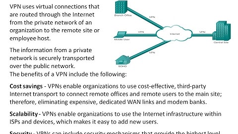 7.1 VPNs (CCNA 4: Chapter 7: Securing Site-to-Site Connectivity)