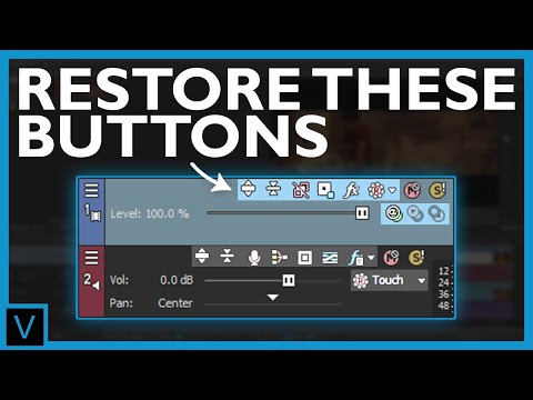 Restore Track Header Buttons in Vegas Pro