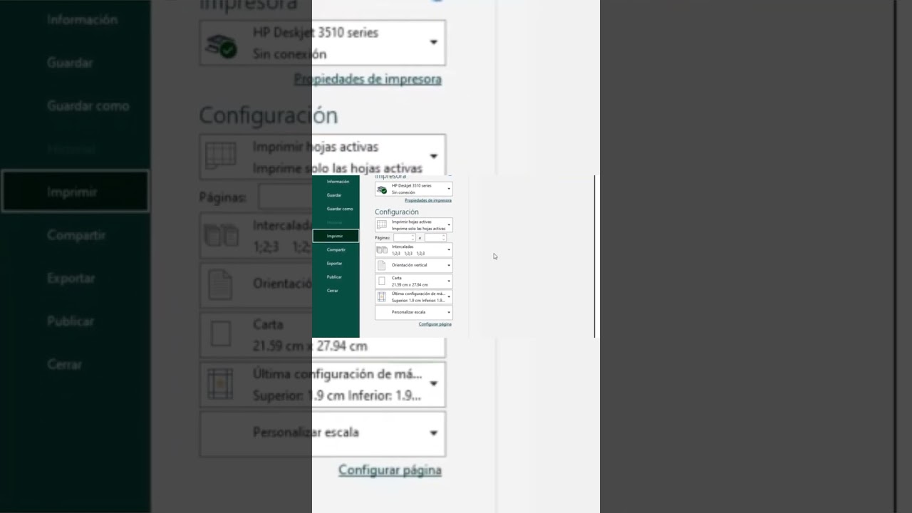 Como Imprimir un Número Determinado de Páginas Excel