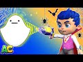 👻 HALLOWEEN 🍬A GHOST has stolen all of the Halloween candy! | AnimaCars  | Trucks Videos for Kids