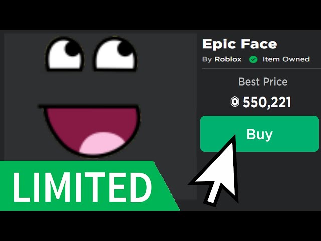 roblox epic face for sale