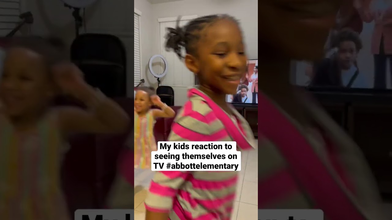 My kids reaction to seeing themselves on TV 