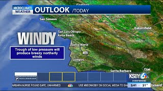 Marine clouds could linger along the coast through most of the day