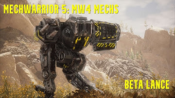 Mechwarrior 5: MW4 Mechs -BETA Lance